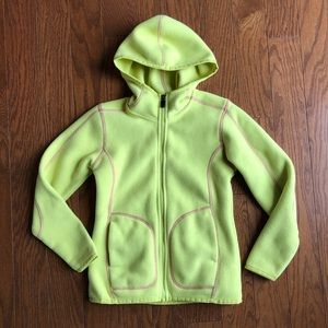 Lands End Polartec Hooded Fleece Jacket